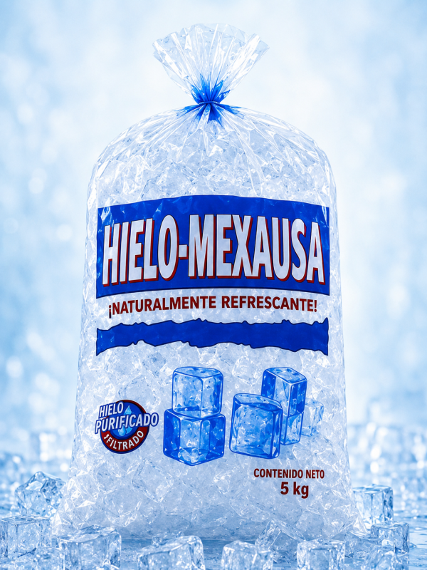 Bolsa de hielo de 5 kgs.